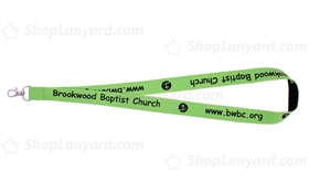 Light Green Custom Woven Lanyard-WL20bxS