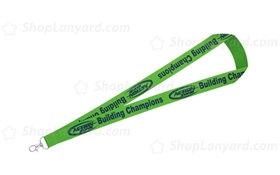 Bright Green Polyester Lanyard-PL25bxS