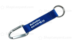 Blue Short Polyester Lanyard-SPL20atxS