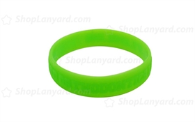 Light Green Embossed Silicone Wristband-EW12ASO