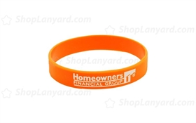 Solid Orange Colorfilled Wristband-CFW12ASO
