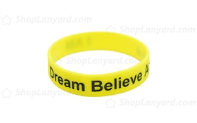 Solid Yellow Colorfilled Wristband-CFW12ASO