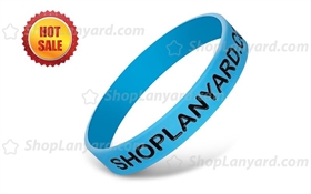 Debossed Color Filled Silicone Wristbands